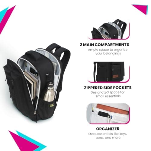 Skybags NEXUS LAPTOP BACKPACK (E) BLACK 3