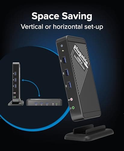 Plugable USB-C Docking Station for Specific Windows, MacBook, Chromebook, and Linux USB-C and Thunderbolt 3 Systems (4K@30Hz/1080P@60Hz HDMI, 60W Charging on Supported Systems) 5