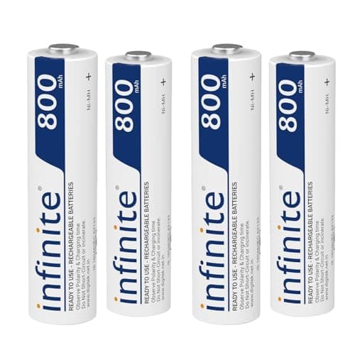 Envie 4 pcs AAA Rechargeable Infinite Ready To Use 800mAh for toys ,remotes etc