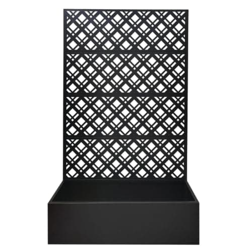 PEXORVA Metal Planter Raised Garden Bed with Trellis 70.9in H x 43.3in W x 15.8in D|Home & Garden| Yard, Garden & Outdoor Living| Gardening Supplies| Plant Care, Soil & Accessories| Baskets, Pots