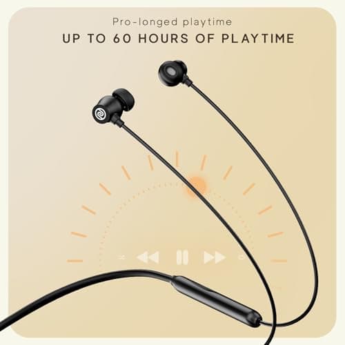 Noise Airwave Pro Bluetooth in Ear Neckband with Upto 32 dB ANC, 60H of Playtime, Dual Device Pairing, 3 Mic ENC for Calling, Low Latency(Upto 40ms), 13mm Driver (Matte Black) 4