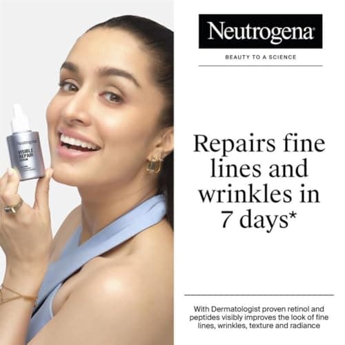 Neutrogena Visible Repair Retinol Serum: Boosts Collagen for Anti-Ageing, Wrinkles & Fine Lines 30ml 3