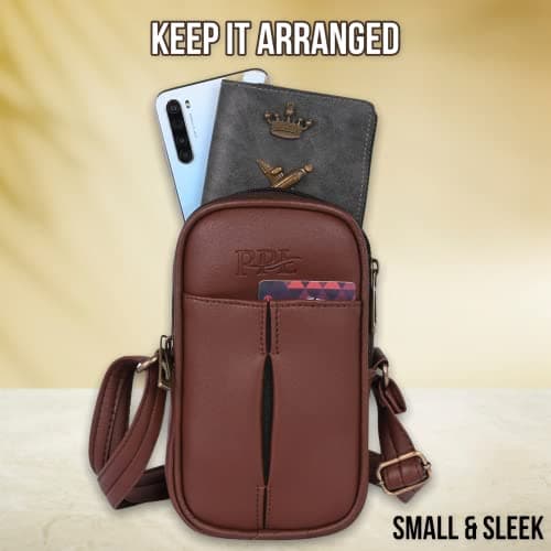 Pramadda Pure Luxury Stylish Faux Leather Messenger Sling Combo Gift Pack For Men Women | Birthday Festival Diwali Gift Item Hamper | Corporate Employee Staff Gift Set 4