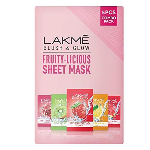 LAKMÉ Blush & Glow Strawberry Sheet Mask, 25 Ml