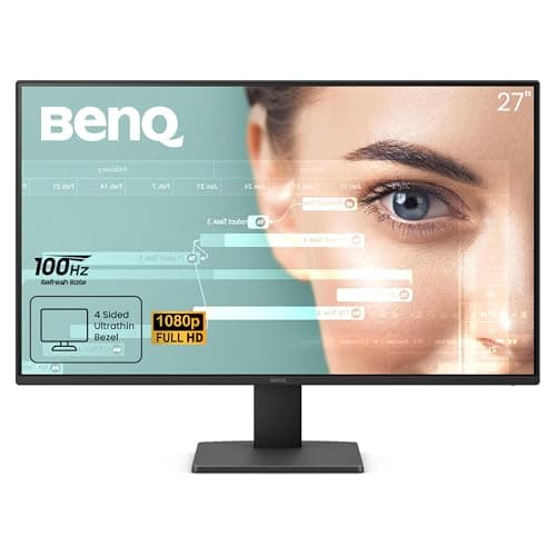 BenQ GW2791 27” 1920x1080 FHD 100Hz IPS Eye-Care 99% sRGB Monitor| HDMI| DisplayPort| Ultra Slim Bezel| TUV-Certified| Flicker-Free| Low Blue Light Plus (Black)