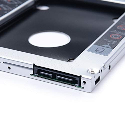 WETEK Universal 12.7mm SATA to SATA 2nd SSD HDD Hard Drive Caddy Adapter Tray Enclosures for DELL HP Lenovo ThinkPad ACER Gateway ASUS Sony Samsung MSI Laptop 5