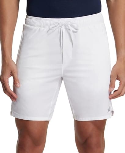 Jockey MV20 Men's Recycled Microfiber Elastane Stretch Straight Fit Solid Shorts with Stay Fresh Treatment_White_M