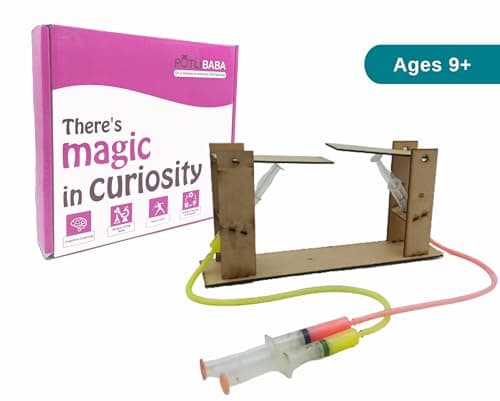 PotliBABA DIY Hydraulic Bridge & Hydraulic Fire Fighter Educational DIY STEM Kit, Skill Based Fun Toys, Educational & Assembly Game for Kids 6 to 18, Science Engineering Project and Made in India. 5