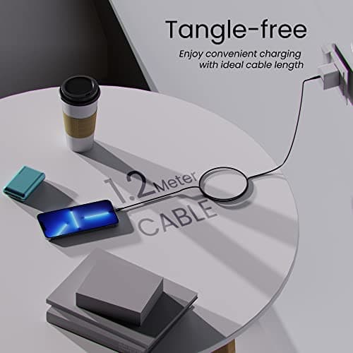 Ambrane Type-C to Lightning USB Cable, 22.5W Fast Charging, 480Mbps Data Sync Cable Compatible with iPhone, iPad, Macbook, iMac, AirPods, 1.25m (RTL-125 Black) 6