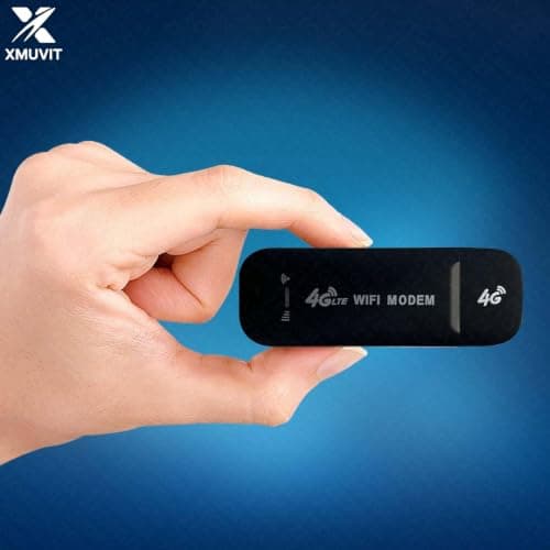 XMUVIT 4G LTE WiFi USB Dongle | All SIM Support with Jio, Airtel, Vi | 150Mbps Hotspot for 10 Devices | Plug & Play Data Card for Laptop, PC, Smart TV 4