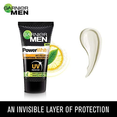 Garnier Men Power White Anti-Pollution Brightening Cream Moisturiser,40G & Men, Face Wash, Brightening & Anti-Pollution, Turbobright Double Action, 100 G 4