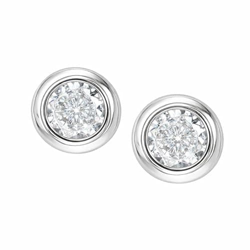 Nilu's Collection Daily Use, Light Weight Small Stud Earrings| Perfect for Baby Girls, Office Goers (Color: Silver)