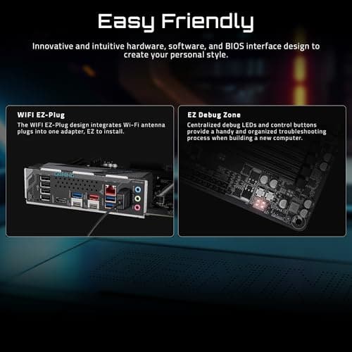 GIGABYTE X870 Gaming WIFI6 AMD AM5 LGA 1718 Motherboard, ATX, DDR5, 3X M.2, PCIe 5.0, USB4, WiFi 6, 2.5GbE LAN, EZ-Latch, 3-Year Warranty 5