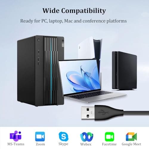 Xintronics USB Headset with Microphone for PC, Wired USB Headphones with ENC Dual Noise Cancelling Microphone, Computer Headset for PC Laptop Mac Skype Zoom Video Meeting 4