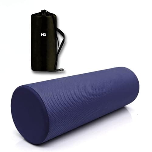 HOMEGALLEY Foam Roller for Exercise and Deep Tissue Massage Roller, Gym Exercise Roller, Workout Foam Roller for Knee Exercise and Pain Relief, Myofascial Release Roller for Back pain - 30 Cm Navy Blu