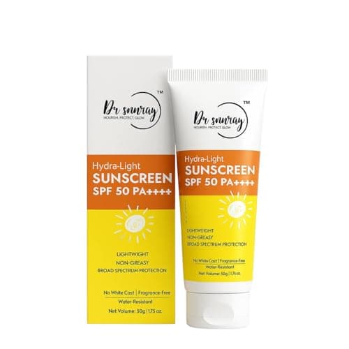 Dr. Sunray Hydra-Light Sunscreen SPF 50 PA++++ 50g | Ultra-Light, Non-Greasy, Broad Spectrum UVA/UVB Protection | For All Skin Types, Men & Women 5