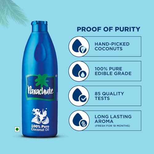 Parachute Coconut Oil - 1 L Pet Jar 5