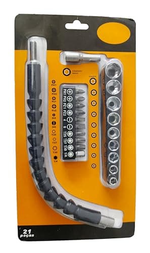 Inditrust Screwdriver flexible shaft bit set extension size-1/4inch Screwdriver Bit Set of (21pcs) 6