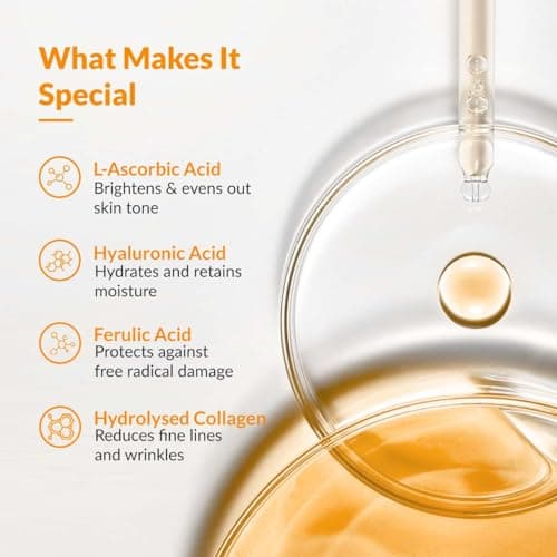 Fixderma 25% Vitamin C Serum for Face, C" Enhance for Glowing Skin, Anti Aging Face Serum for Unisex Reduces Fine Lines, Wrinkles & Age Spots, Skin Brightening & Lightening for Face, 15ml 4