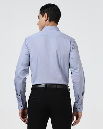Blackberrys Men India Slim Fit Formal Shirt Light Grey 2