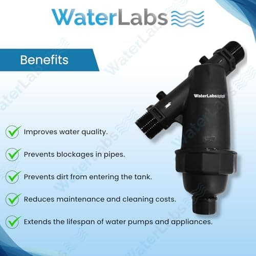 WaterLabs WL0920 Double Mesh Water Tank Filter | 37 Micron | SS 400 Grade Stainless Steel Mesh | UV Stabilized Material | 1 Year Warranty | Cleans Sand, Dirt & Sediments (3/4" Filter | 20MM) 4