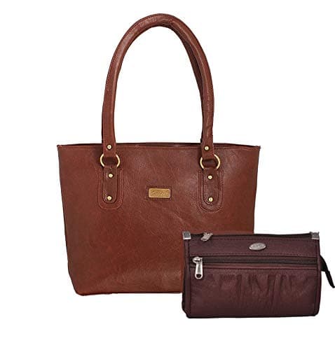 Bellina Women Solid 26 Cms Cosmetic Pouch (M_Harsheet Series_Brown)