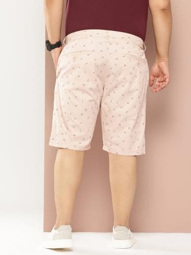 Thomas Scott Men's | Solid | 100% Cotton | Regular Fit | Casual | Chino | Shorts for Men (Plus Size)(TSS135_Beige_42) 4