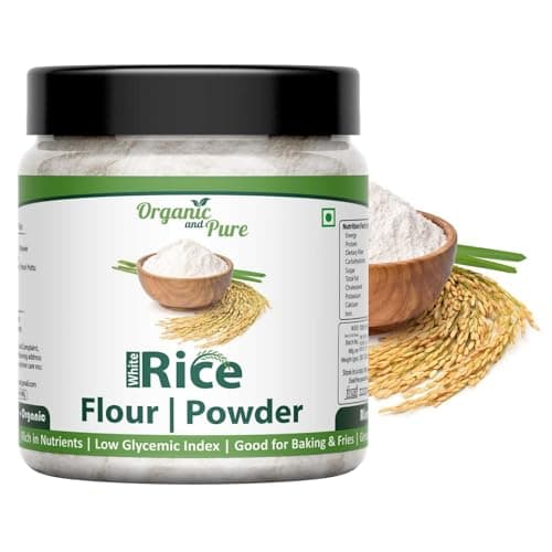 Organic and Pure Rice Powder Flour Rice Flour Idli Rava Flour Chawal Ka Atta - Jar Pack