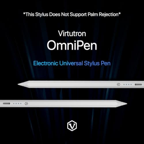 Virtutron Electronic Non-Bluetooth Universal Stylus Pen| High-Precision Digital Pencil| Compatible with iPhone, iPad, Samsung, Android, Tablet & Mobiles- White 4