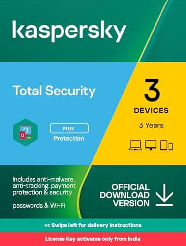 Kaspersky | Total Security | 3 Devices | 3 Years | Email Delivery in 1 Hour