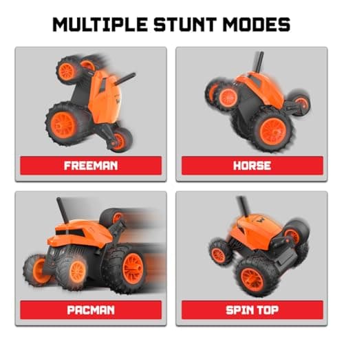 Mirana Warrior 360 Stunt Car Toy | Fast Remote Control Car Toy | Orange 4