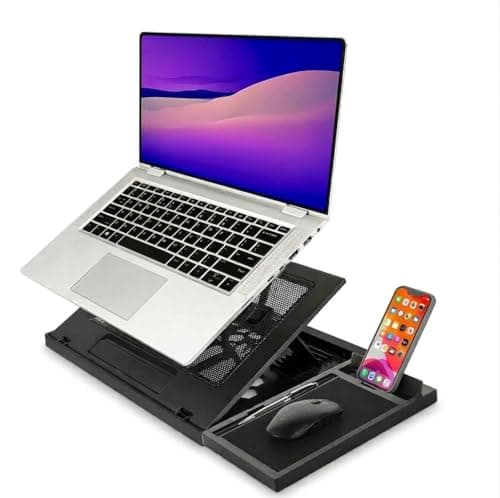 6-in-1 Multipurpose Laptop Stand with Mobile Holder & Mouse Pad