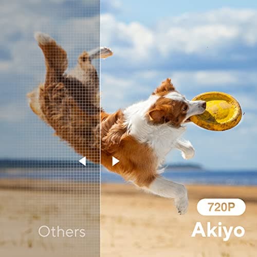 AKIYO Mini Projector, Portable Video Projector O1, USB, Outdoor,White 4