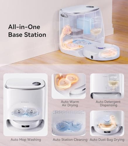 NARWAL Freo X Ultra 2.0 Robot Vacuum & Mop Combo, 12000Pa Suction, Auto Mop Drying/Washing, Zero-Tangling, DirtSense™, Maintenance-Free Base, 3D Mapping, Google Home, Alexa, Siri Compatible 2026 3