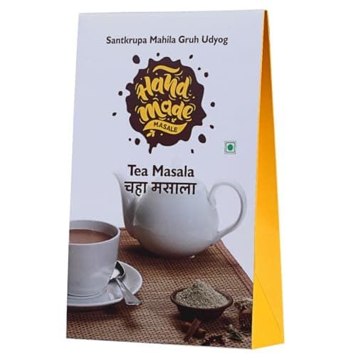 Handmade Masale Tea Masala - Aromatic Spice Blend for Authentic Chai, Crafted by Women's Self-Help Group, Preservative-Free, West India Origin - 350g 4