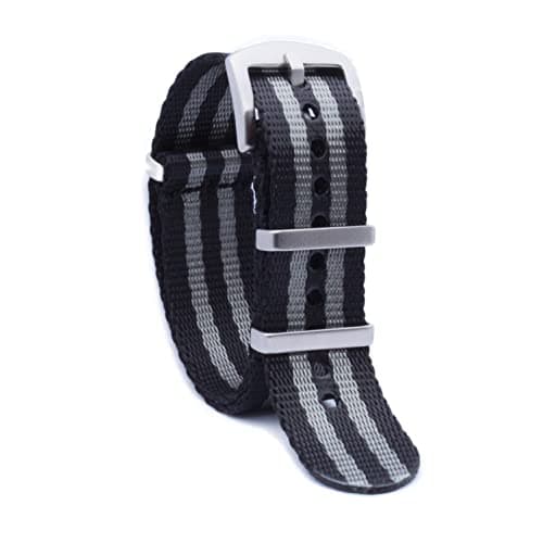 WAMD Seat Belt Nato Nylon Fabric Watch Straps/Bands - Choice Of Colour & Width (Bond, 20 Mm), Multicolor 2