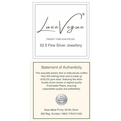 LUXEVOGUE 925 Sterling Silver Twinkle Necklace | Anti Tarnish | 18K Gold Plated Necklace | 925 Stamp & Authenticity Certificate | 6 Month Warranty | Best Gift for Girls 6