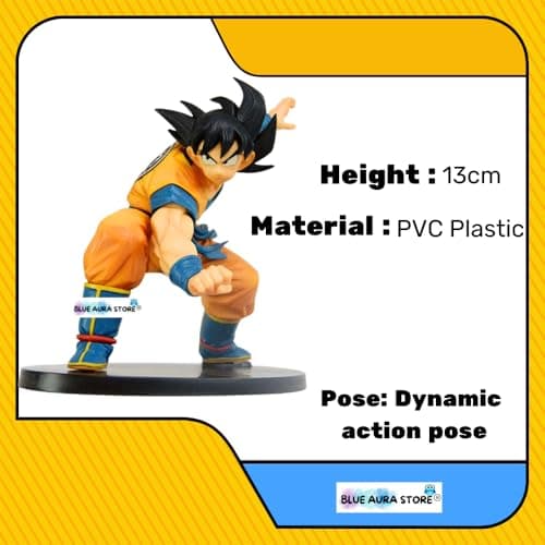 Blue Aura Action Figure Height- 13 CM PVC Multicolour Anime Action Figurine | Go-k Squat 3
