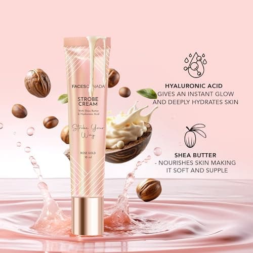 FACES CANADA Always On Glow Combo - All Day Hydra Matte Foundation - Absolute Ivory 012 (18 ml) + Strobe Cream - Rose Gold (18 ml) + Ultime Pro Makeup Fixer (50 ml) | Illuminating & Glowing Makeup Bas 3