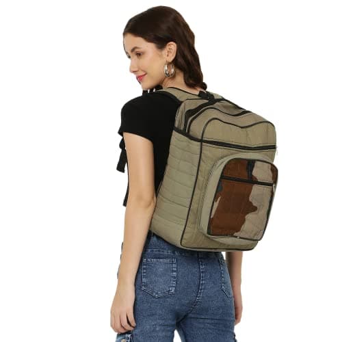 SWATRIC Casual Waterproof Laptop Bag/Backpack for Men, Women, Boys, Girls/Office School College Teens & Students made up of Army upcycled and recycled uniform cloth 3