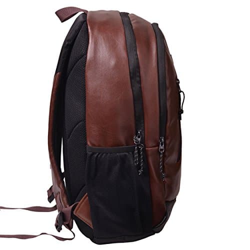 F Gear BiFrost Brown 27L, Unisex Premium Art Leather Formal Business Office Travel Stylish Executive Laptop Backpack|Fits upto 17" Laptop Padded Sleeve |Water Resistant|Made In India|1 year warranty 3