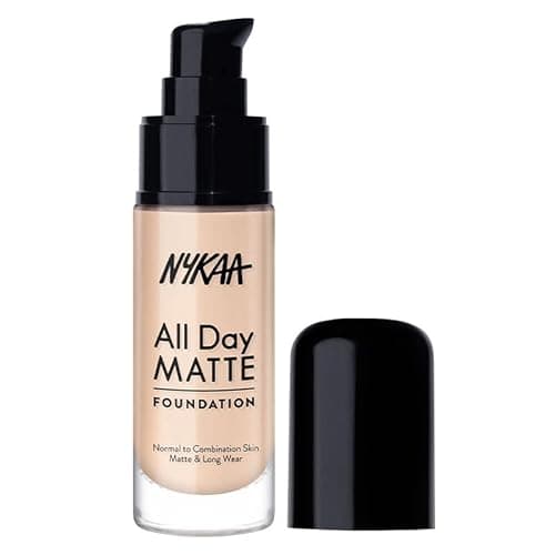 Nykaa All Day Matte Long Wear Liquid Foundation For Normal To Combination Skin - Cashew 03