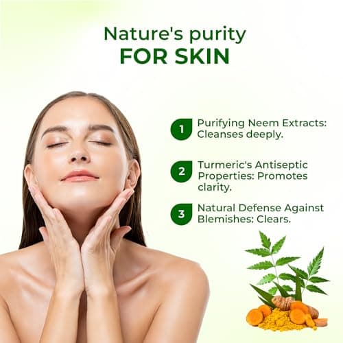 Elois Neem and Turmeric Facewash l Sun-Lightening l Cooling Effect l Acne and Blemishes Solution l Paraben Free l For All Skin Types l 100g 3
