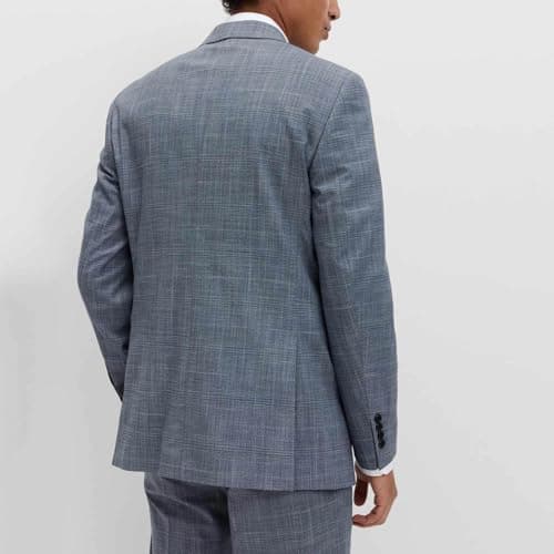Marks & Spencer Checked Grey Men Tailored Fit Blazer 2