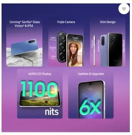 Samsung Galaxy F17 5G, Violet Pop (4GB, 128GB) 3