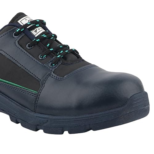 FUEL Armour-3-SD Synthetic & Treated Fabric Steel Toe Industrial Safety Shoes for Men with PVC Single Density Sole (Blue-11UK) 5