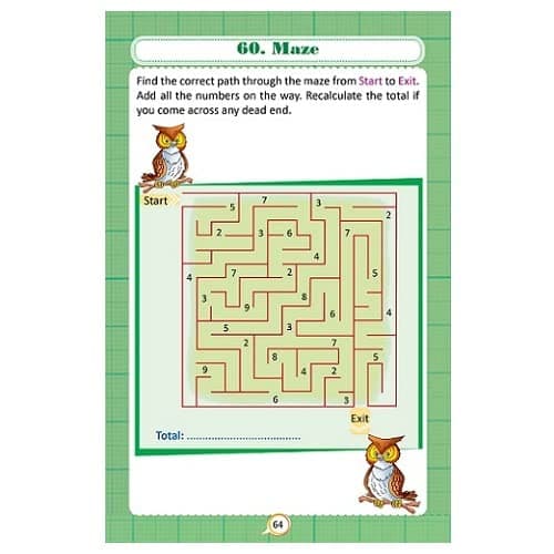 GIKSO 100 Maths Puzzles Book - Brain Boosting Mathematical Activities for Age 7+ Years Old Kids | Multi Color Game Book (English) - Reprinted 2023 (Revised Edition, 2020) 4