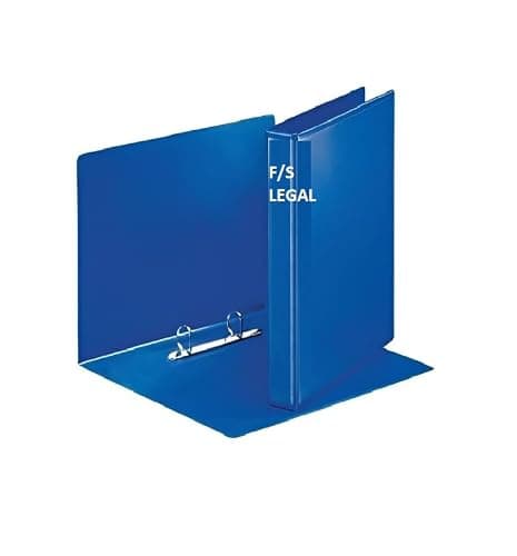 2D Ring Binder File,Plastic File Folder Legal Size Tough & Durable Ring Binder (F/S-Legal 2D Blue - 2)