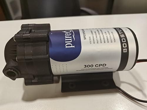 Pureone 300 GPD Heavy Duty Diaphragm Booster Pump – 24V DC with 100% Copper Winding | Ideal for All Water Purifiers & Commercial RO Systems – Includes 2 Free Elbows & 1-Year Warranty!