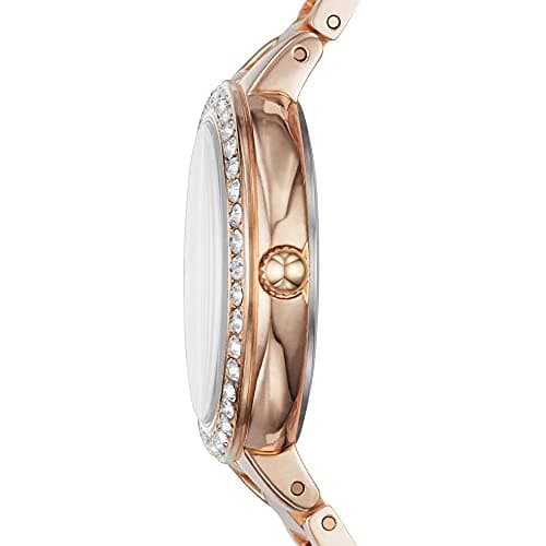Fossil Stainless Steel Women Karli Rose Gold Dial Analog Watch Bq3181, Rose Gold Band 2